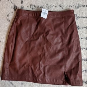 Abercrombie and Fitch Faux Leather Skirt